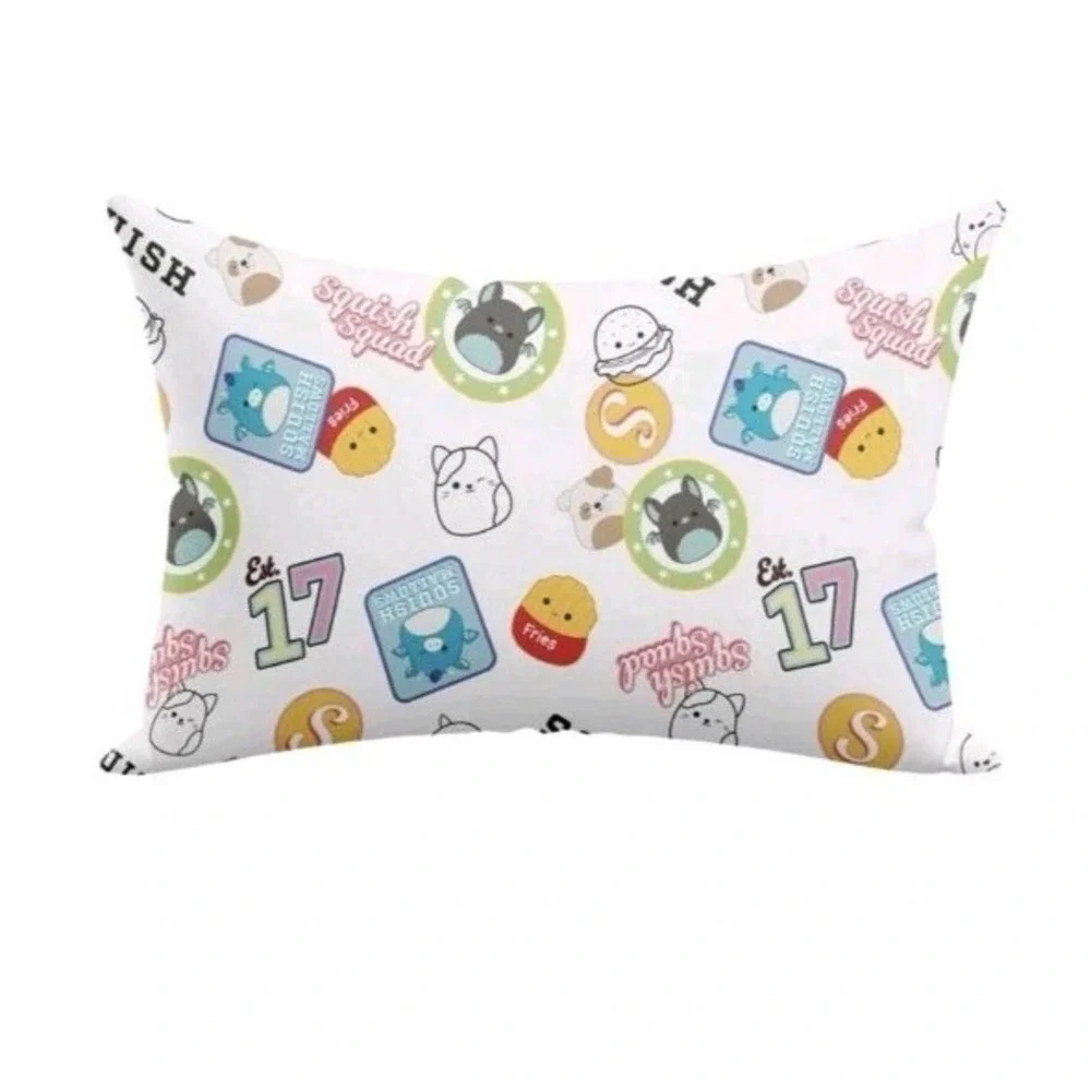 Squish Pillow Squishmallows Squish Squad Pillowcase Original Soft.Kidcore Lot 2